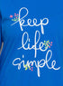Royal Blue Printed Long - Sleeve Design 22 - Khotwh